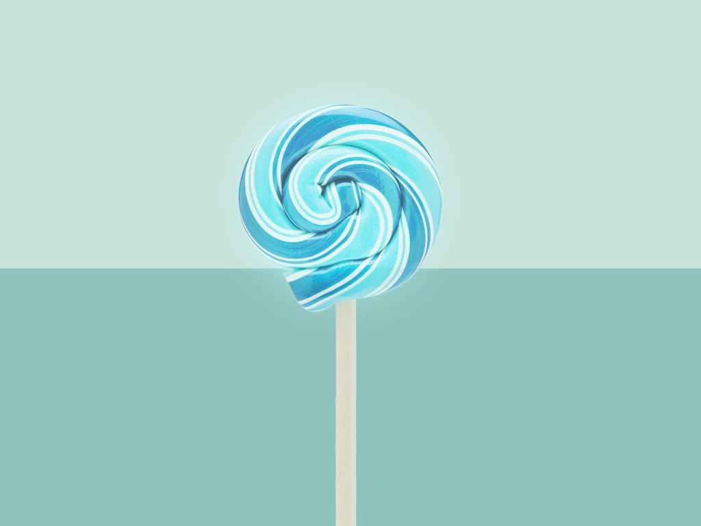 blue lollipop