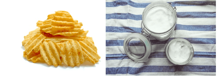 Banana Wafers with fresh cream.